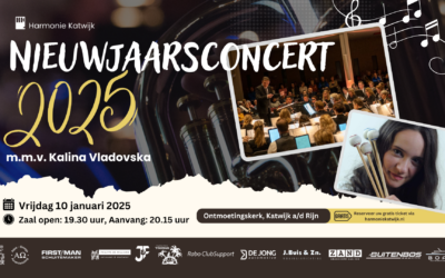 Nieuwjaarsconcert Harmonie Katwijk: Percussioniste Kalina Vladovska als soliste